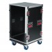 Gator G-TOUR 16U CAST 16U Standard Rack Case with Casters - Open, Rear