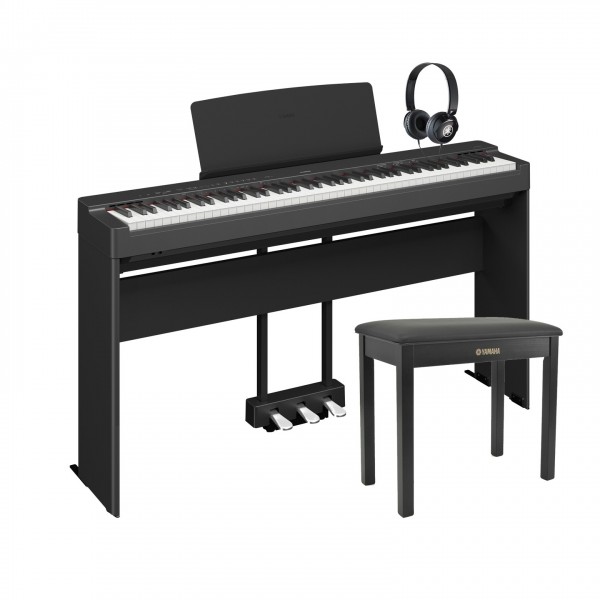 Yamaha P225 Digital Piano Package, Black