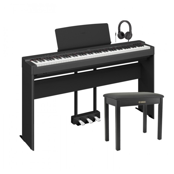 Yamaha P225 Digital Piano Package, Black