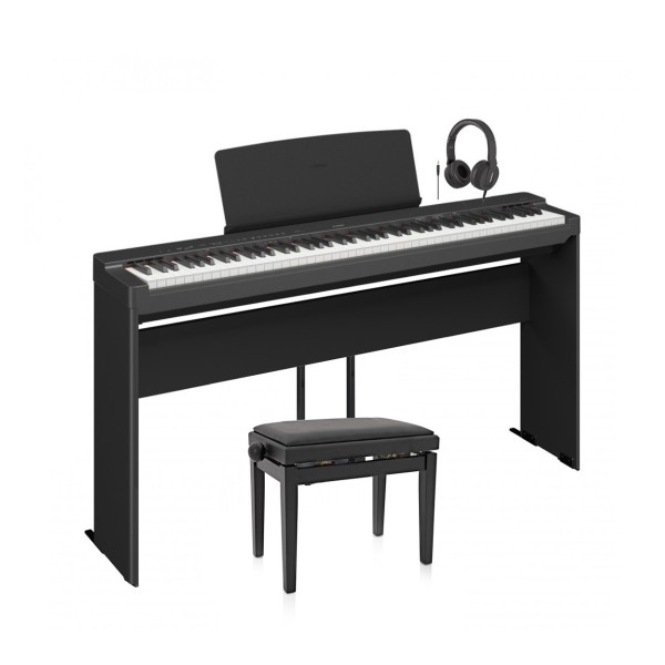 Yamaha P225 Digital Piano Package, Black