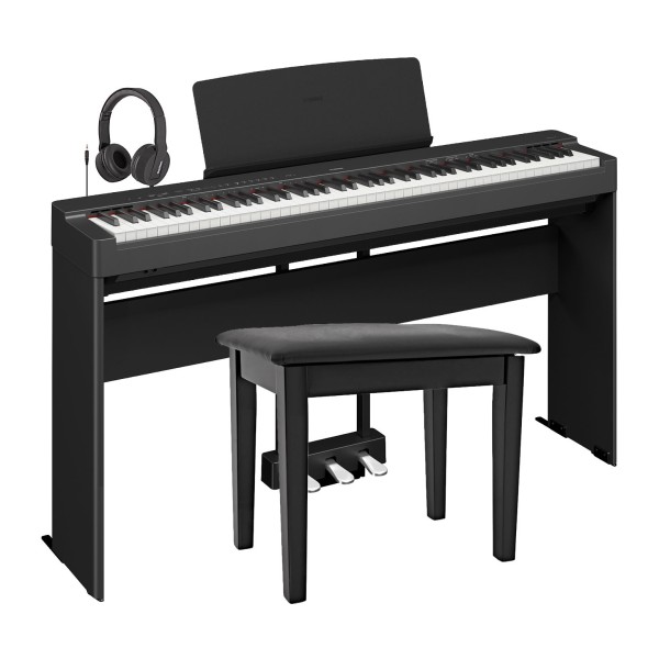 Yamaha P225 Digital Piano Package, Black