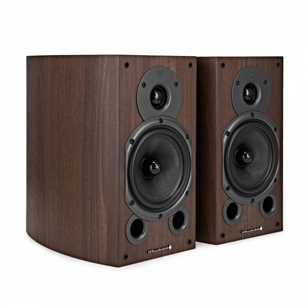 Wharfedale Diamond 9.1 Bookshelf Speakers (Pair), Walnut Side View