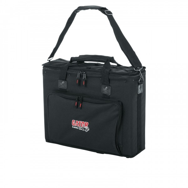 Gator GRB-3U Audio Rack Bag, 17'' x 21'' x 8'' - Front, Strap
