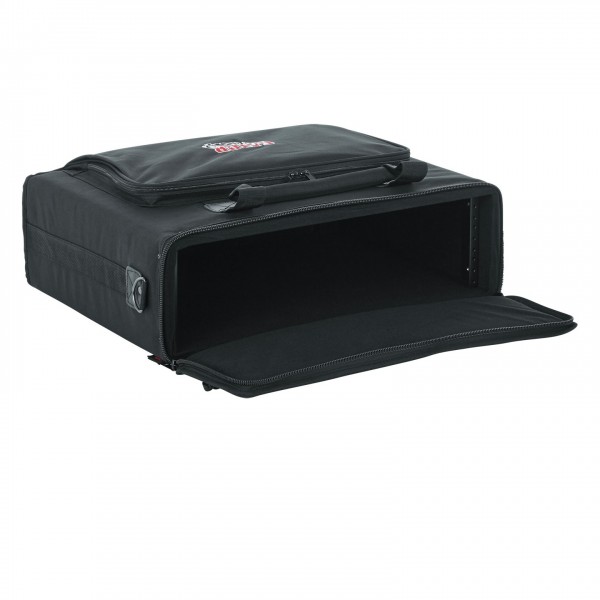 Gator GRB-3U Audio Rack Bag, 17'' x 21'' x 8'' - Open, Left