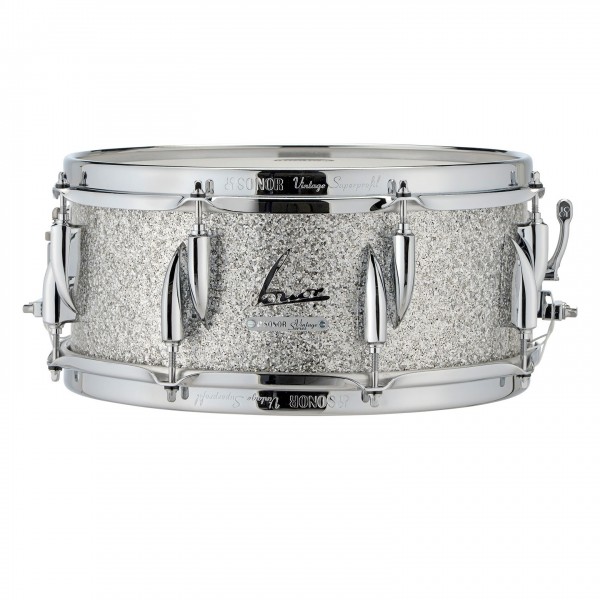 Sonor Vintage 14 x 6.5'' Snare Drum, Beech Vintage Silver Glitter