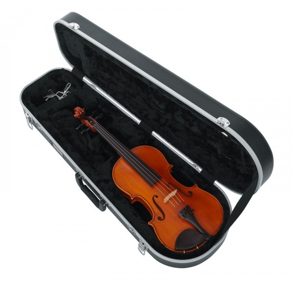 Gator GC-VIOLIN Deluxe Moulded Case, Full-Size - Angled, with Gear