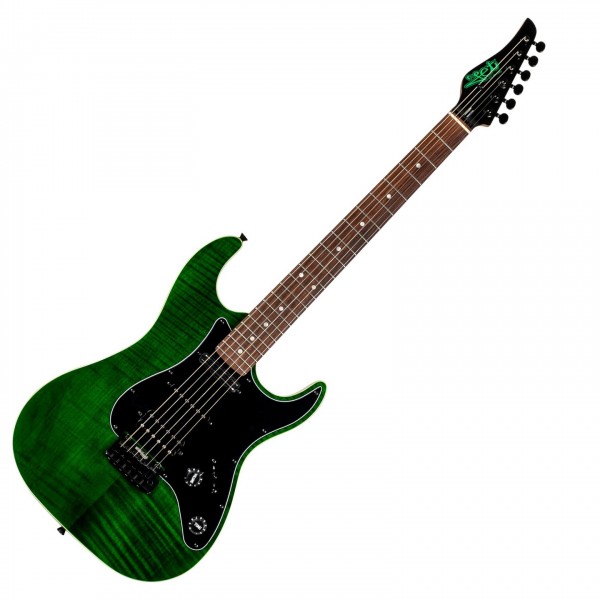 Jet Guitars JS450 Rosewood, Transparent Green