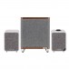 Ruark Audio MR1 MKII Bluetooth Speaker System, Grey and RS1 Subwoofer Front View
