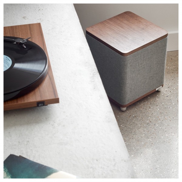 Ruark RS1 Subwoofer, Rich Walnut Front View