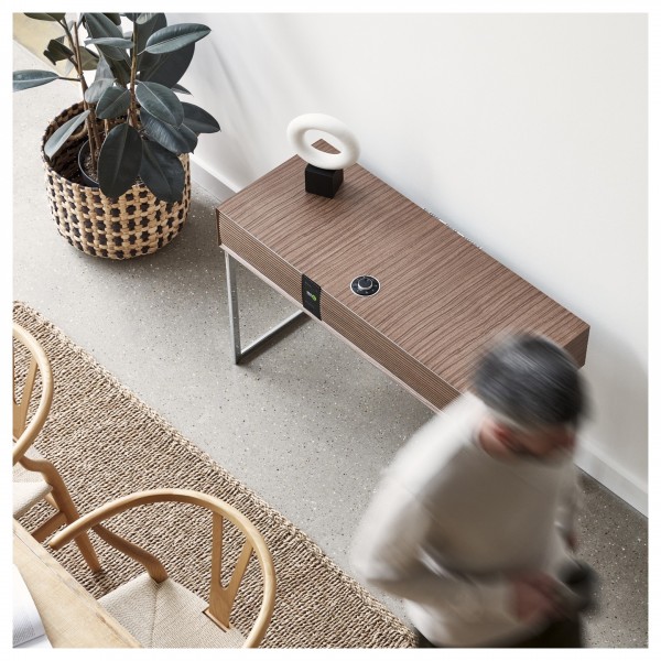 Ruark R810 High Fidelity Radiogram, Fused Walnut in Living Room Environemnt