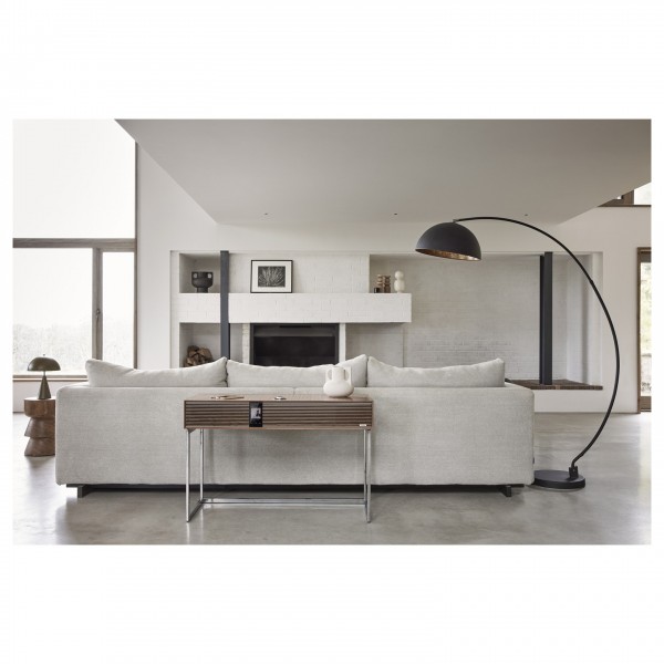 Ruark R810 High Fidelity Radiogram, Fused Walnut Behind Sofa