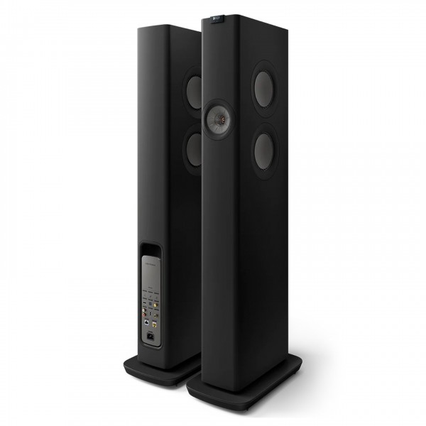 KEF LS60W Active Floorstanding Speakers (Pair), Carbon Black