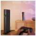 KEF LS60W Active Floorstanding Speakers (Pair), Carbon Black - lifestyle