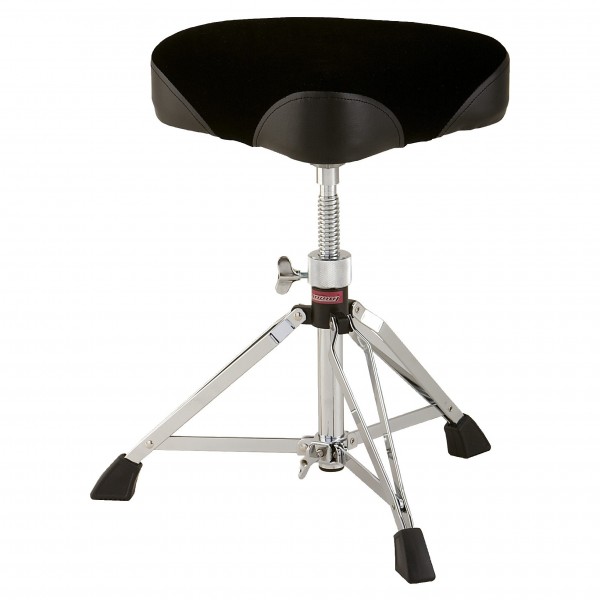 Ludwig Double Braced Saddle Top Stool, Fabric - Main Image