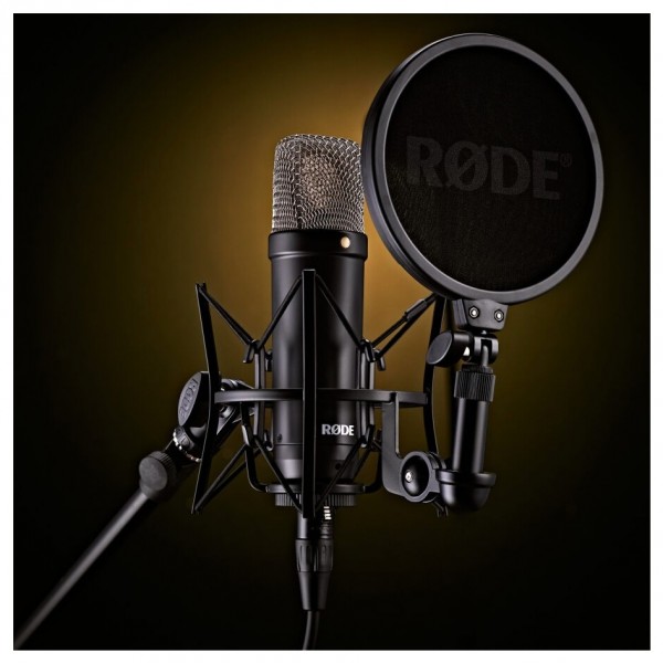 Rode NT1 Signature Series Condenser Microphone, Black at Gear4music