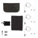 Cascara Deluxe In-Ear Monitors, Black - Accessory Package