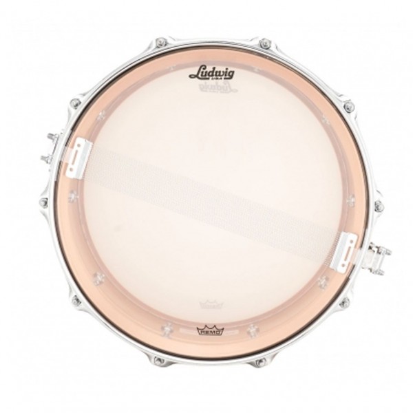 Ludwig Acro Copper 14 x 6.5'' Snare Drum - Snare Side
