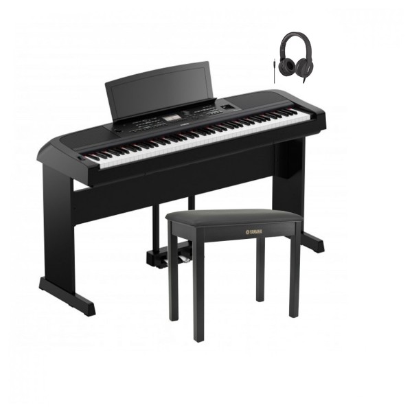 Yamaha DGX 670 Digital Piano Package, Black