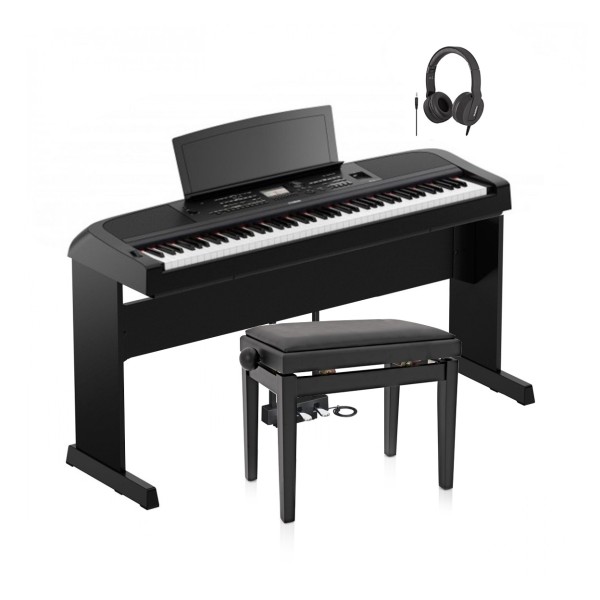Yamaha DGX 670 Digital Piano Package, Black