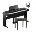 Yamaha Zestaw pianina cyfrowego DGX 670, czarny