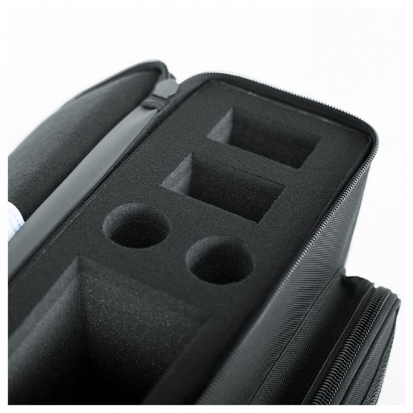 Gator GM-2W Padded Dual Wireless System Bag - Mic Drop Detail