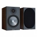 Monitor Audio Bronze 50 Bookshelf Speakers (Pair), Walnut Wood Front View