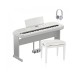 Yamaha DGX 670 Digital Piano Package, White