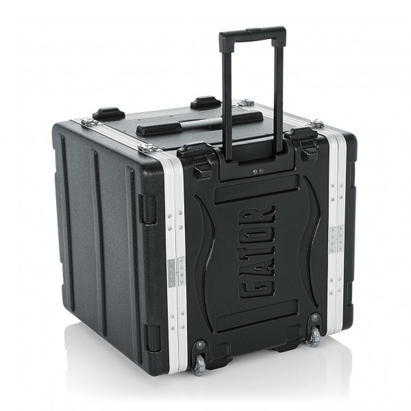 Gator GRR-10L Lockable Moulded Rolling Rack Case, 10U 1