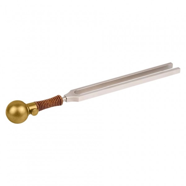 MEINL Sonic Energy Tuning Fork Vibration Foot Medium, Gold, 129 Grams - Mounted 2