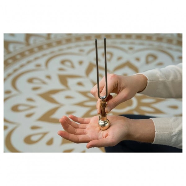 MEINL Sonic Energy Tuning Fork Vibration Foot Medium, Gold, 129 Grams - Lifestyle 1