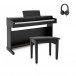 Yamaha Zestaw pianina cyfrowego YDP 165, czarny