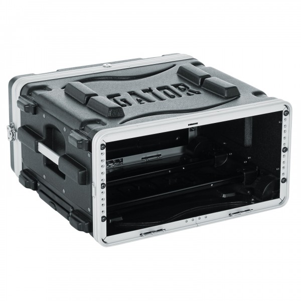 Gator 4U Rolling Rack Case - Angled Open 2