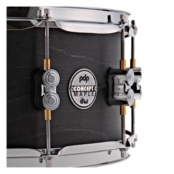PDP 14" x 6.5" Maple Shell Snare & Gewa Case, Black Wax Finish