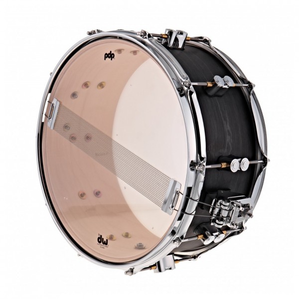 PDP 14" x 6.5" Maple Shell Snare & Gewa Case, Black Wax Finish