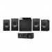KEF Q350 Speaker Package w/ Kube 8b Subwoofer, Black