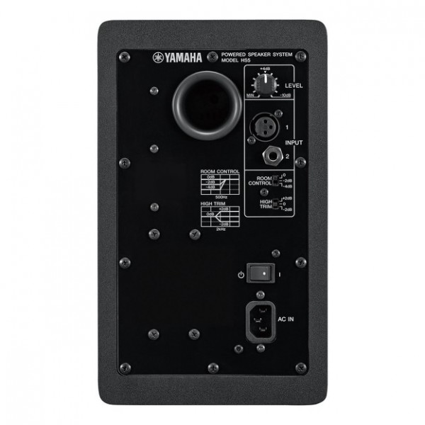 Yamaha HS5 Active Studio Monitor Bundle - HS5, Rear