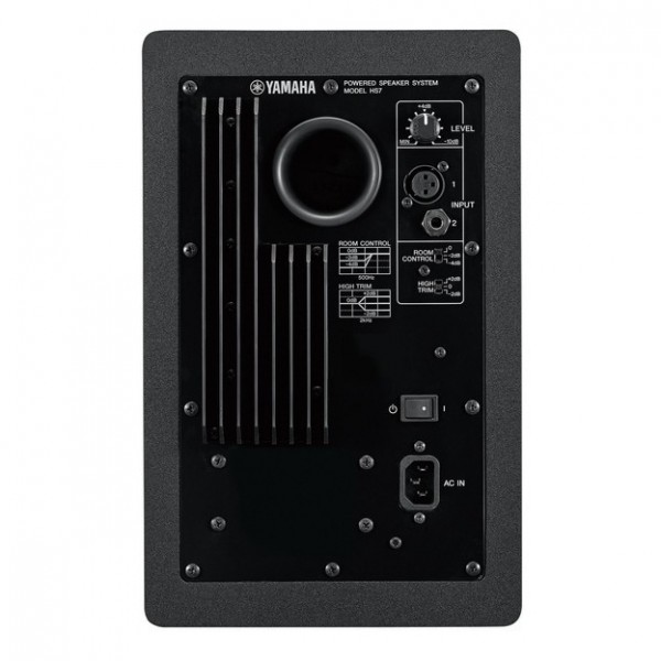 Yamaha HS7 Active Studio Monitor Bundle - HS7, Rear