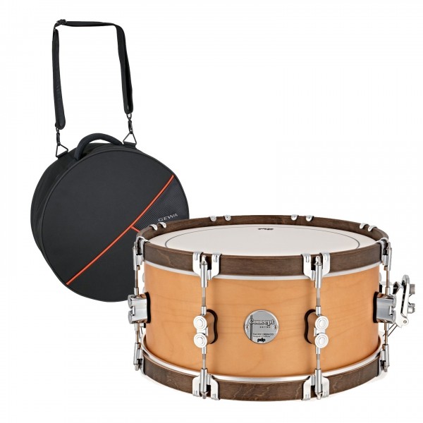 PDP by DW Concept Classic 14 x 6.5" Snare & Gewa Case, Natural