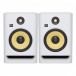 KRK ROKIT RP8 G4 Studio Monitor, White Noise - Pair