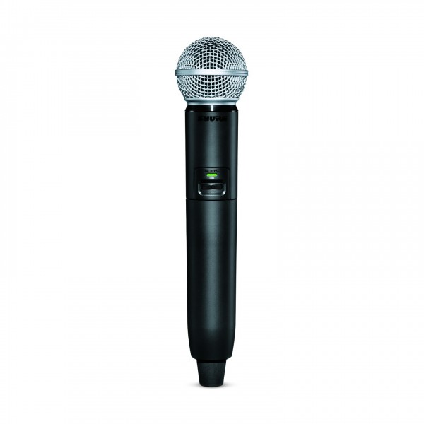 Shure GLXD2+/SM58 Digital Wireless Handheld Microphone Transmitter - Front