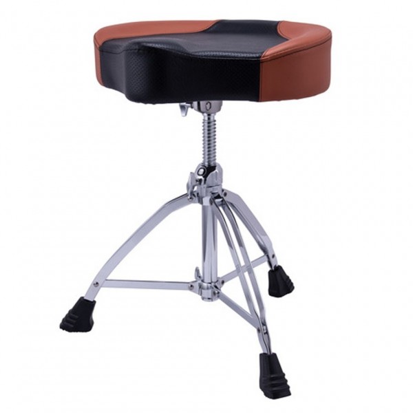 Mapex T855BR Saddle-Style Breathable Drum Throne, Brown Leatherette