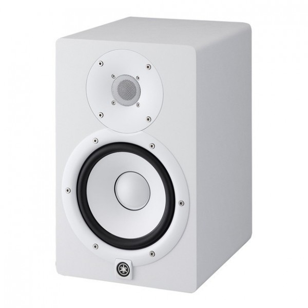 Yamaha HS7 Active Studio Monitors Bundle, White - HS7W, Angled 1