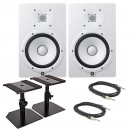 Yamaha HS8 Set de Monitores de Estudio de Rango Completo, Blanco