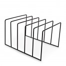 AVCOM Record Storage Rack, Black Square