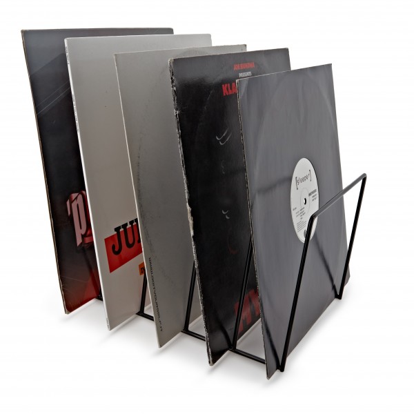 AVCOM Record Storage Rack, Black Square