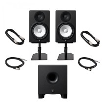 Yamaha HS8 Complete Studio Bundle with HS8S Subwoofer