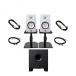 Yamaha HS5 Complete Studio Bundle, White with HS8S Subwoofer - Full Bundle