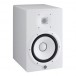 Yamaha HS8 Complete Studio Bundle, White with HS8S Subwoofer - HS8W, Angled 2
