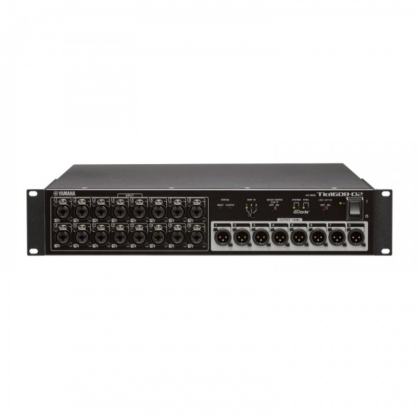 Yamaha TIO1608-D2 Stagebox with Dante - Front 2