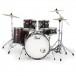 Pearl Roadshow 5pc USA Fusion Kit w/3 Sabian Cymbals, Garnet Fade - Front